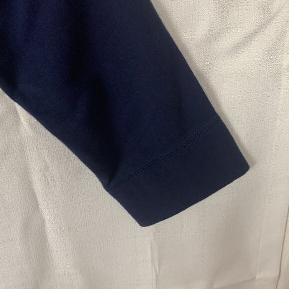 Lilly Pulitzer womens size large blue shift dress casual 3/4 sleeves terry sweat - Picture 6 of 9